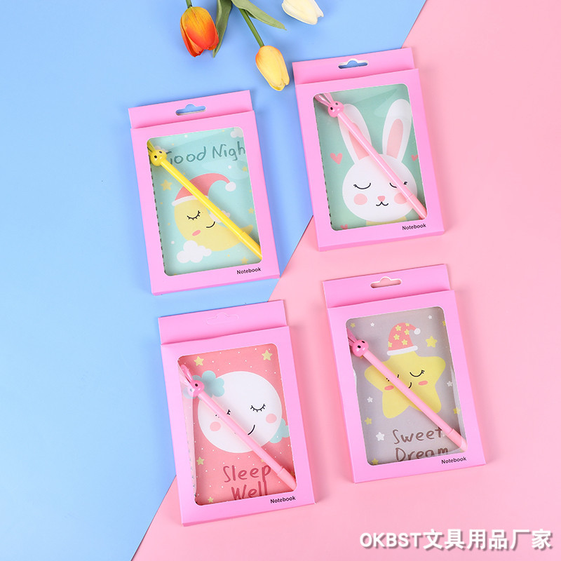 Estilo coreano espacio astronauta estudiante cuaderno de dibujos animados traje de Kindergarten portátil caja de regalo Premio