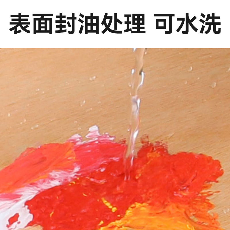 Wooden color palette oval square handheld palette with oil primer acrylic watercolor paint oil painting palette wholesale