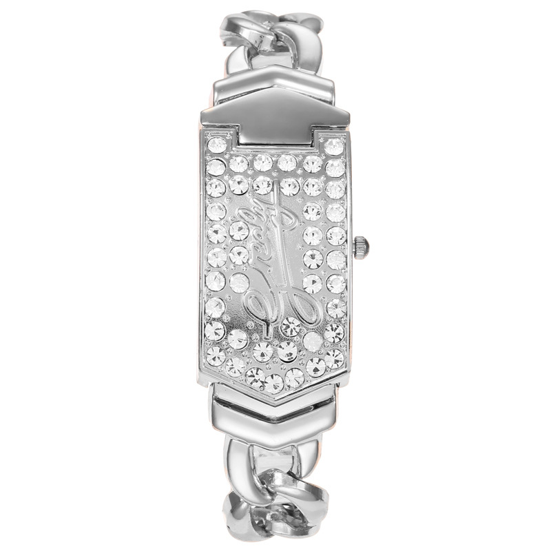 Comercio exterior nuevo estilo de diamantes de moda europea y americana Flip elegante reloj de pulsera de las mujeres reloj no mecánico reloj de cuarzo de las mujeres