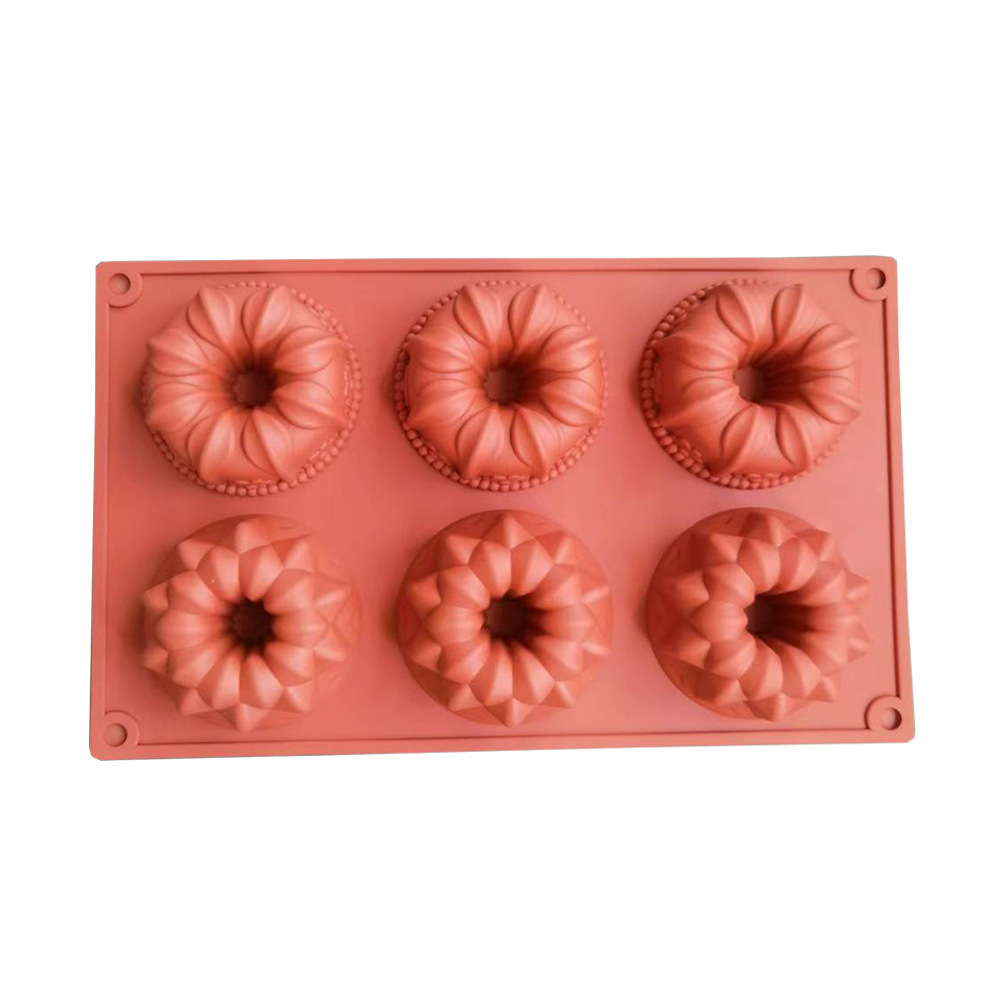 6 Lian Savarin Crown 202 molde de silicona pastel helado pudín molde de postre jabón utensilios