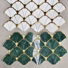 定制轻奢风大理石瓷砖马赛克小花砖几何卫浴民宿餐厅墙砖地面装饰