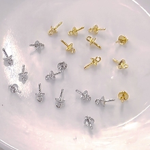 创意新款黄铜羊眼钉羊角钉吊坠配件 DIY饰品配件珍珠吊针批发