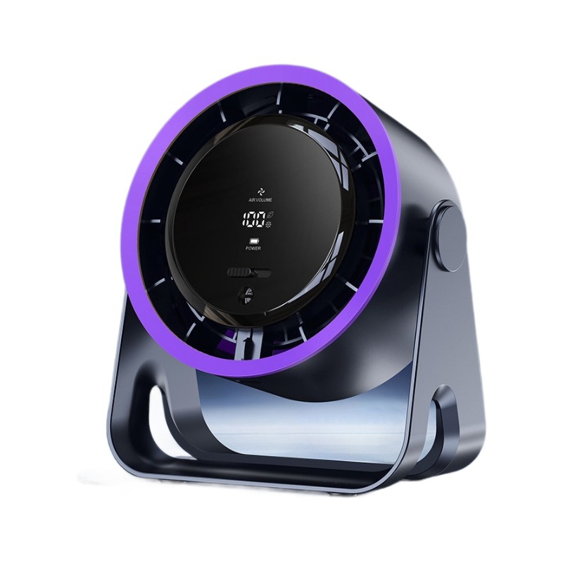 Nuevo ventilador de circulación sin hojas de escritorio transfronterizo, ventilador de pared de dormitorio de cocina silenciosa, ventilador de escritorio de carga usb