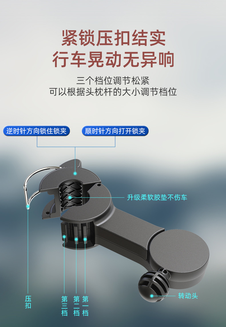 Powerful Rear-Row Mini Fan, a Popular Cross-Border Product for Summer, Adjustable and Dedicated for Car Use, 12V Multifunctional Car Fan