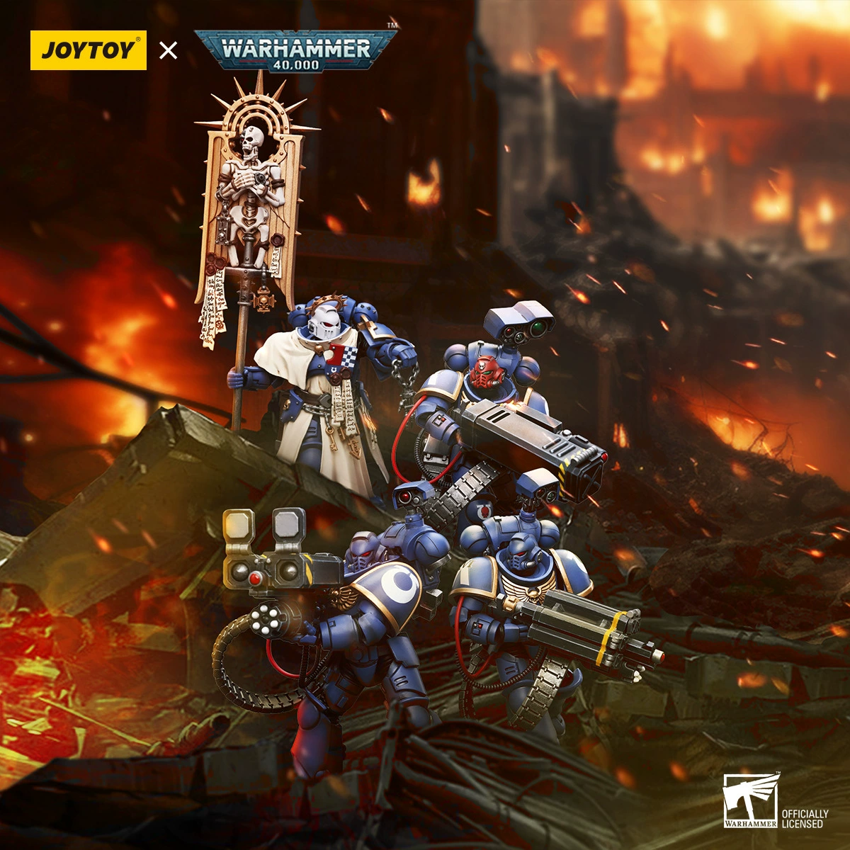 Фигурка (JOYTOY) Warhammer 40K Terminator, масштаб 1:18, подвижный коллекционный набор