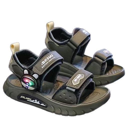 Sandalias casuales para niños 2026 verano nuevo tipo de zapatos de velcro para niños zapatos de playa de moda para niños image 6