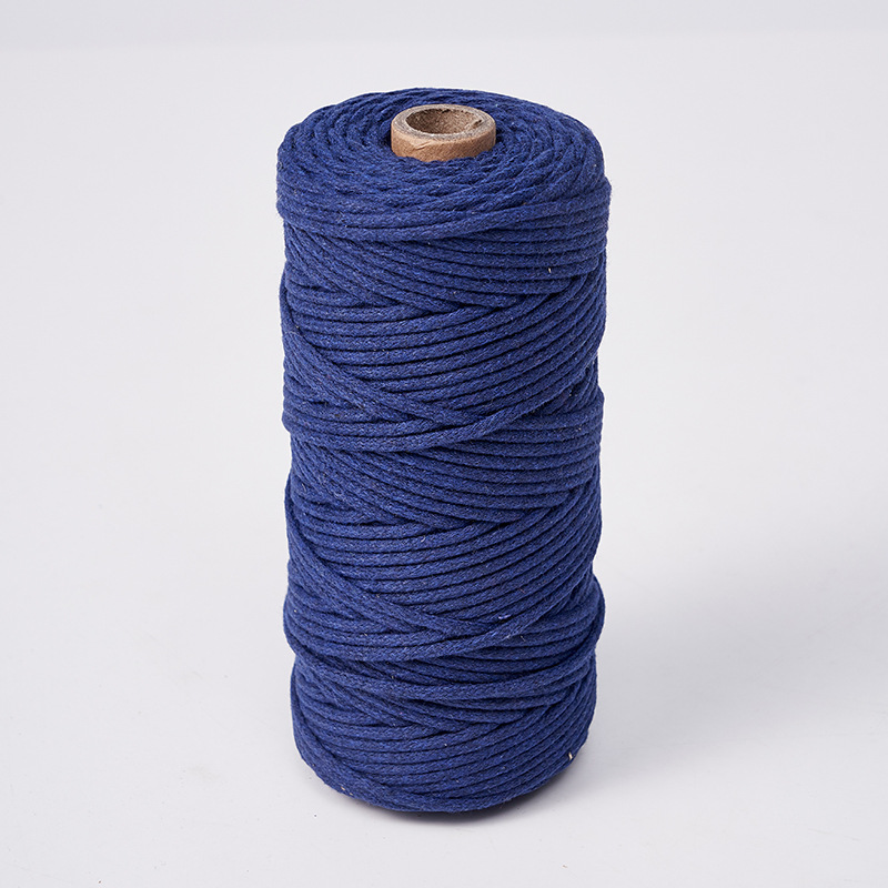 Cuerda de algodón con núcleo de 3mm, ropa de bricolaje, decoración de textiles para el hogar, cordón de algodón, cuerda tejida, tapicería de color, cuerda de algodón con corazón