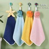 Hanging type Towel Coral Hemming 30*30 Small dinosaur Towel soft water uptake kitchen TOILET Kerchief