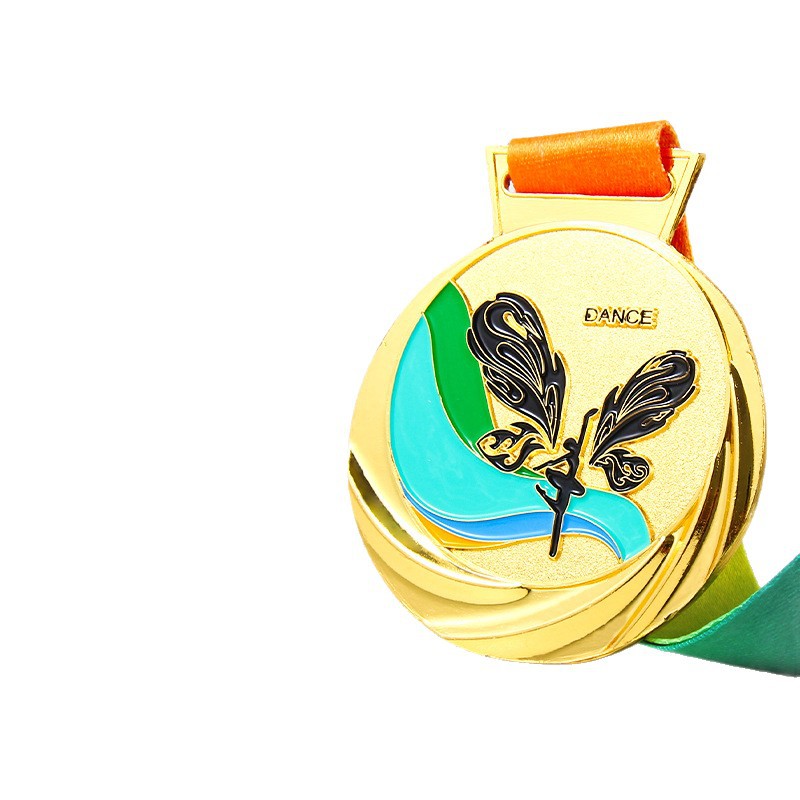 Medallas personalizadas de alto grado de danza de mariposas Medallas de danza instituciones de baile de ballet Medallas