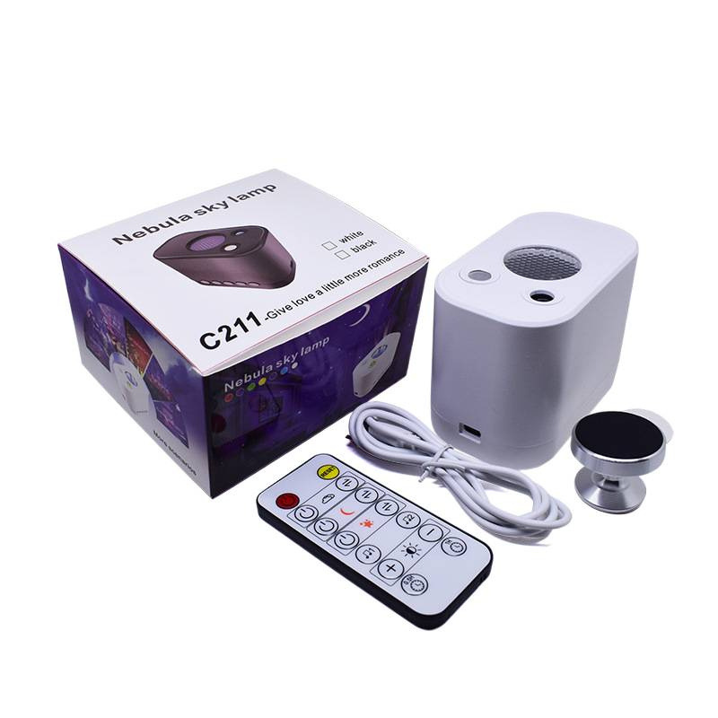 LED ritmo lámpara de noche lámpara de proyección de estrellas luz de cabecera de la luna USB luz de atmósfera lámpara de escritorio de dormitorio colorida agua