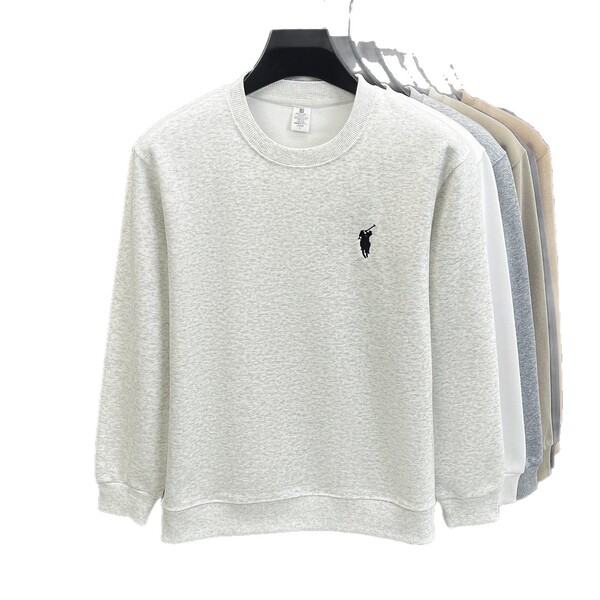 Sweatshirt with a round collar