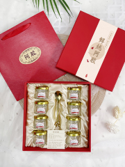 新鮮なシチューの阿胶礼箱の包装箱の熙顔膏西洋参元気ギフト箱の空箱8本の25mlのカスタマイズ