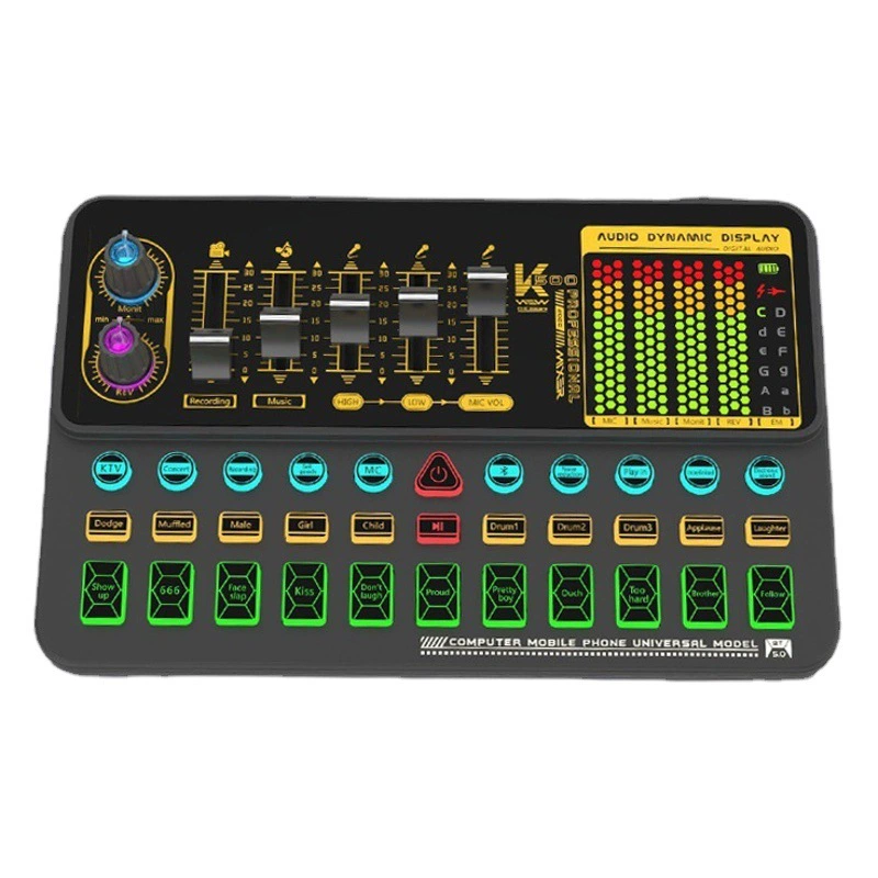 SK500 английская версия трансграничная электронная коммерция наружная живая звуковая карта Настройка звука изменение прогрева оборудование Портативная звуковая карта оптом