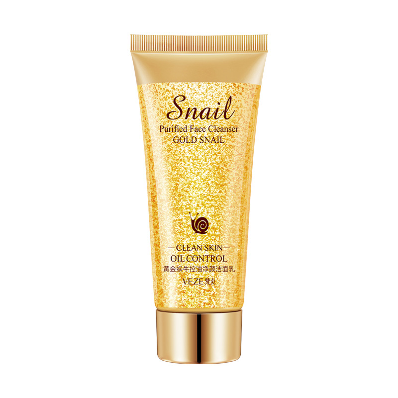 Fanzhen caracol de oro limpiador facial refrescante limpiador facial limpio no apretado limpiador facial al por mayor