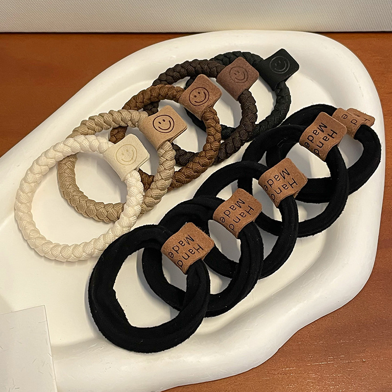 Cuerda para el cabello que no deja marcas de alta elasticidad, cuerda para la cabeza de mujer, lazo para el cabello de oso simple y lindo, accesorios para el cabello de cola de caballo alta, sombreros nuevos 2025