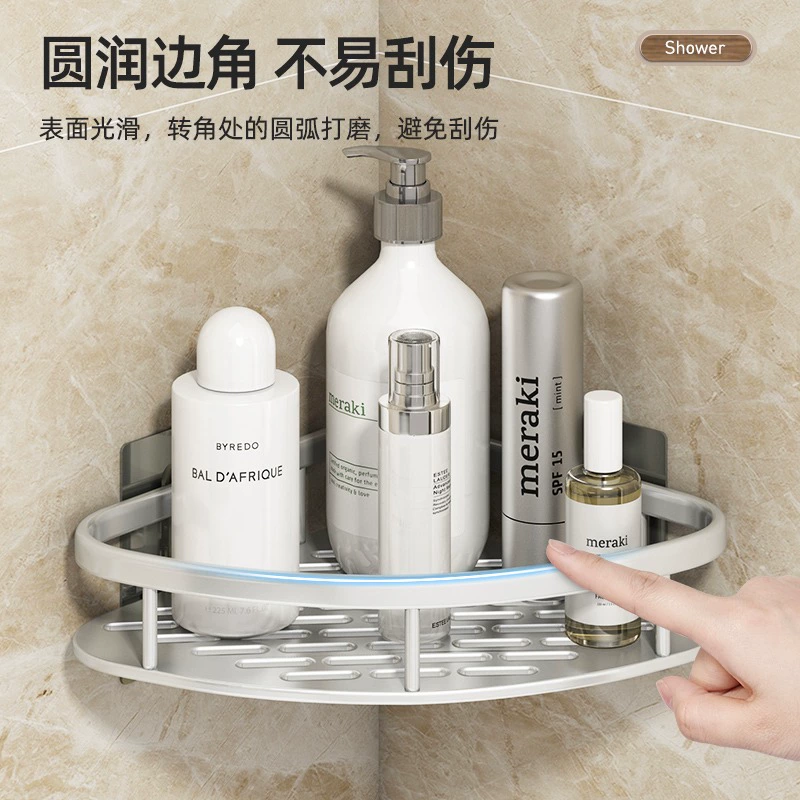 Carefully selected source cross-border special bathroom triangle storage rack bathroom corner storage kitchen triangle storage rack