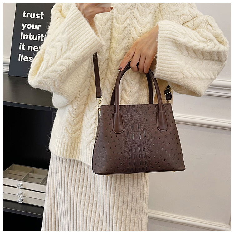 2024 New Fashion Crocodile Pattern Women's High Grade Handbag Single Shoulder Crossbody Bag BA_voghion.com