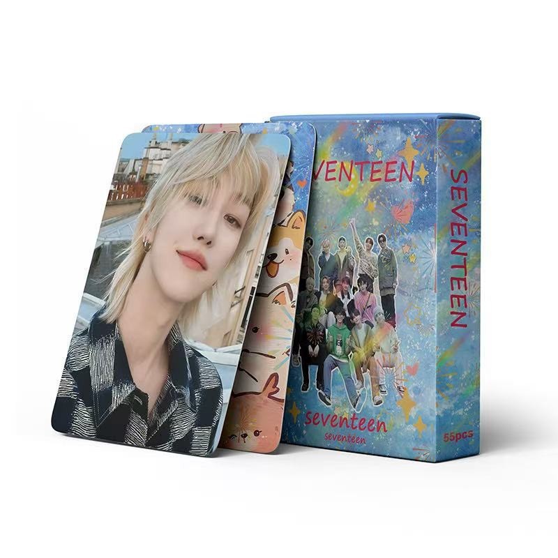 Cadena total, una gran cantidad de stock, 55 hojas de tinta BT SK IVE ATEEZ KPOP, estrellas coreanas alrededor de LOMO