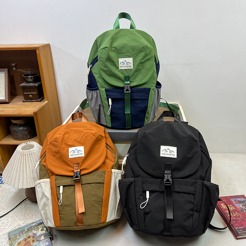 Sports Outdoor Mountaineering Bag, New Style, Contrasting Colors, Versatile, High-Looking Backpack, Mountain-Style Lightweight Hiking and Cycling Backpack