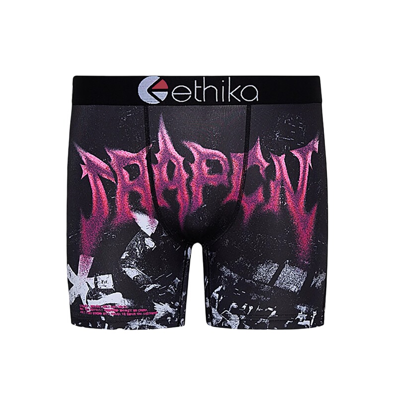 Ethika Men's Underwear Surfing Shorts Men's Boxer Briefs Printed Beach Ice Silk Quick-Drying Breathable Trendy Brand