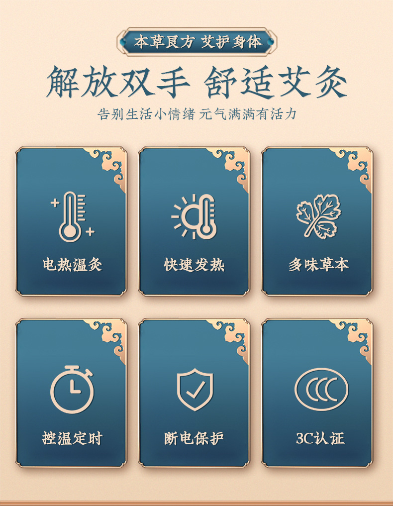 Electric Heating Moxibustion Long Boots Cotton Warm Leg and Foot Therapy Boots Embroidered Pair overview