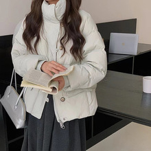 抗寒短款羽绒服女2025冬时尚加厚甜美学生狐狸毛领显瘦工装面包服