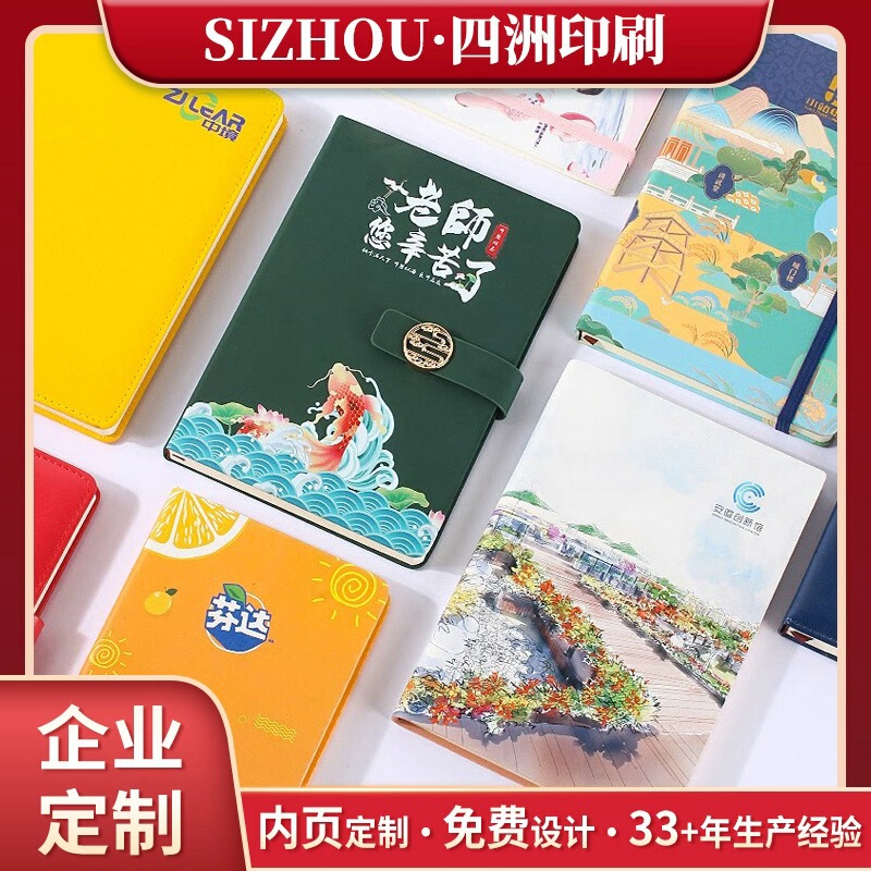Customized Color-Printed Uv Digital Notebooks with Colorful Patterns for Business and Office Use, Wholesale, Logo Printing Available