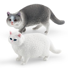 跨境静态宠物猫短毛波斯猫 手办家居摆件宠物猫波斯猫模型玩具