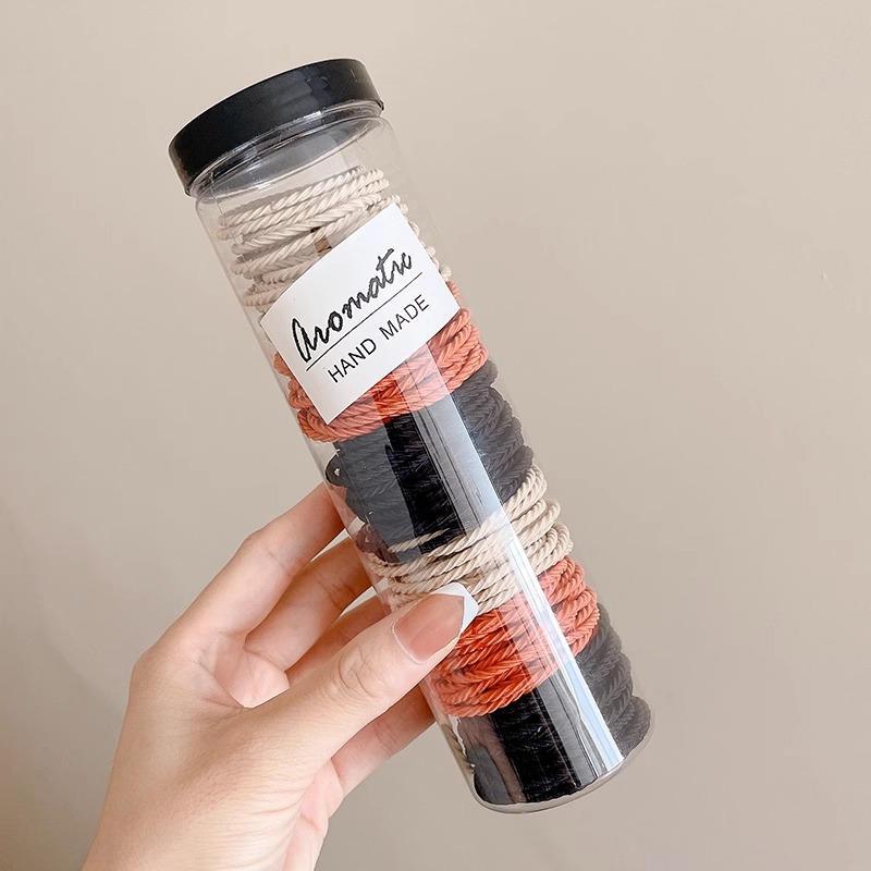 Banda de pelo de alto grado simple banda de goma duradera de alta elasticidad elegante cabeza de cola de caballo cuerda cubierta de cuero tocado