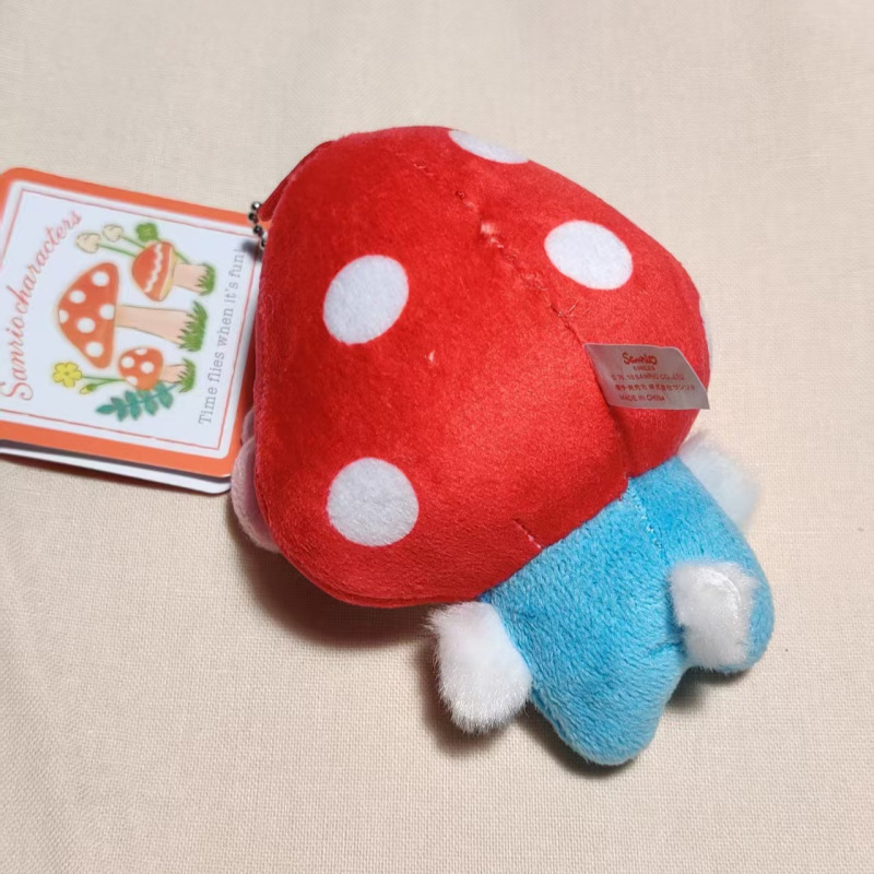 中古HelloKitty 蘑菇变装kt挂件 蘑菇头Kitty 变装蘑菇长毛小挂件|undefined