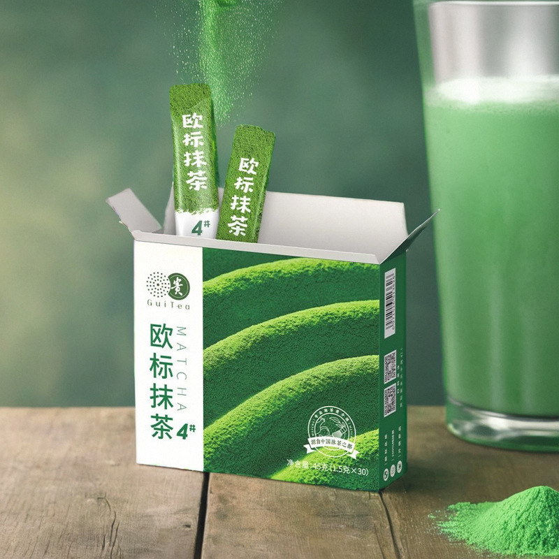 贵茶贵州铜仁欧标纯抹茶粉号家用冲饮泡水喝奶茶店小包|undefined