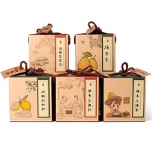 柚子包装盒保鲜套袋川贝膏六角秋红糖彩箱枣磨砂膏包装礼盒塑料袋