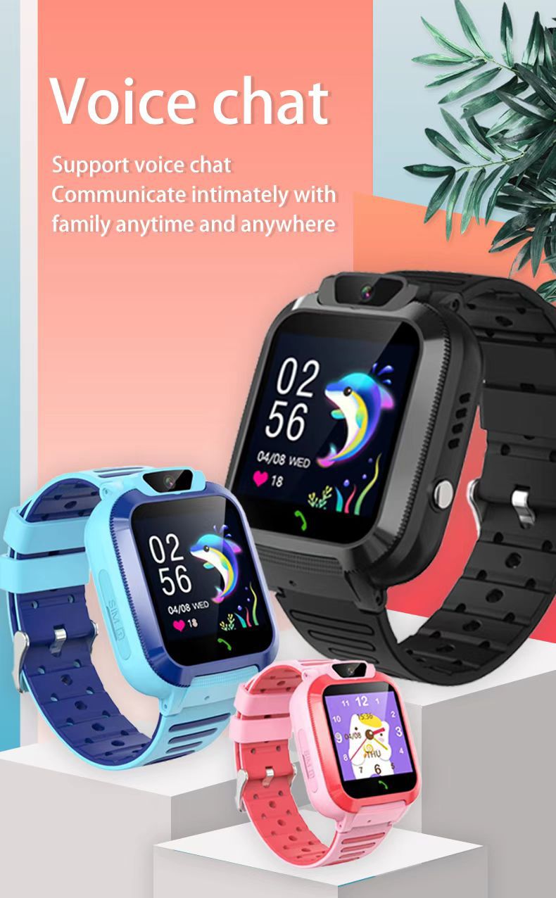 Cross-border 4G multi-language Q12B camera waterproof video Q19 call children GPS smart positioning smartwatch Item Picture