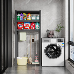 掃把拖把架清潔工具收納櫃用品工具架子家用雜物陽台置物架家政櫃