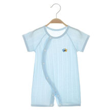 婴儿夏季连体衣夏天衣服薄款短袖夏装哈衣宝宝空调服婴幼儿睡衣服