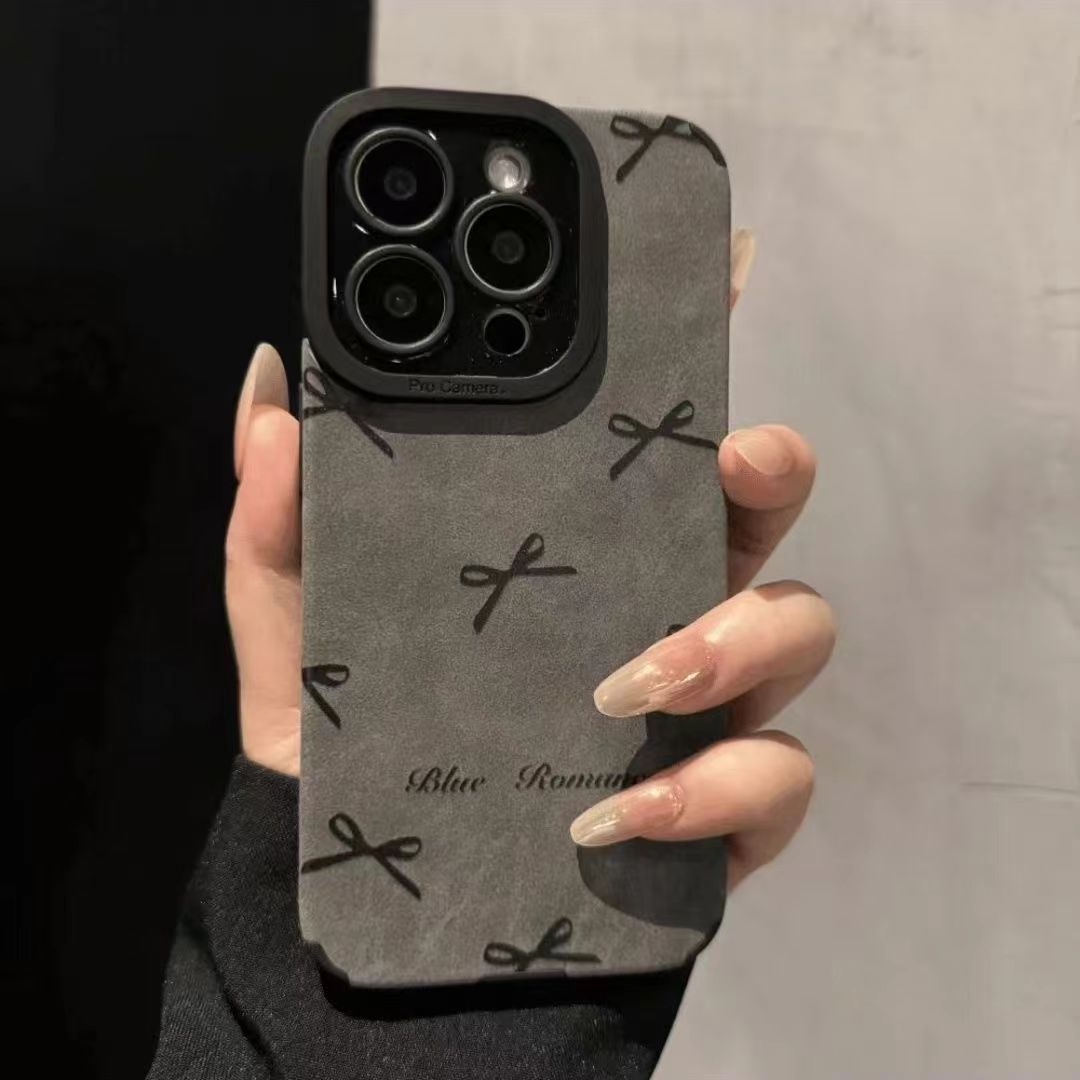 适用iPhone13/14promax苹果12/17防摔手机壳15全包16promax蝴蝶结