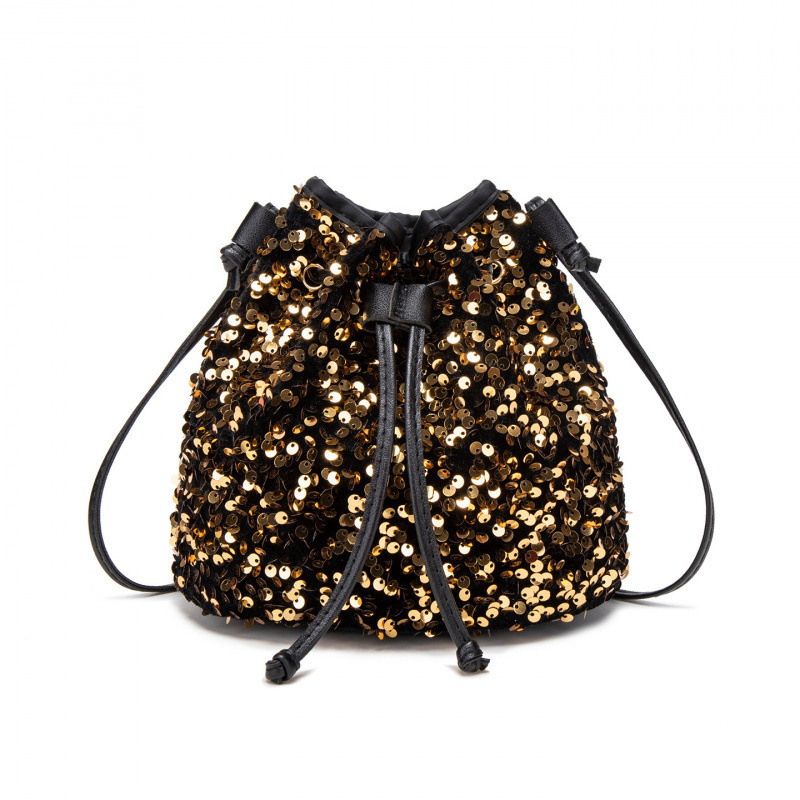 Bolso de moda de sequilla en línea 2025 otoño nuevo estilo versátil bolso de hombro mochila coreano bolso de cubo