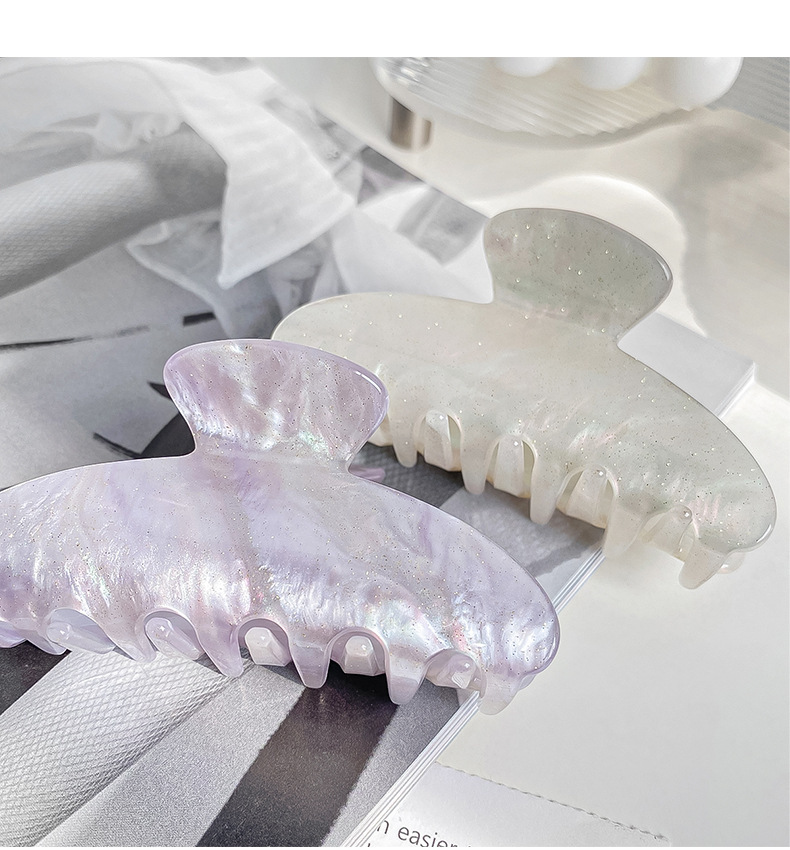 Baifeiya grande fermaglio per capelli in acetato per donna Corea del Sud versatile fermaglio per capelli alla moda color gelatina di alta qualità fermaglio per capelli a forma di squalo_voghion.com