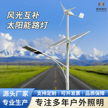 新农村风光互补太阳能路灯6米30W风力发电风能两用路灯市政道路灯