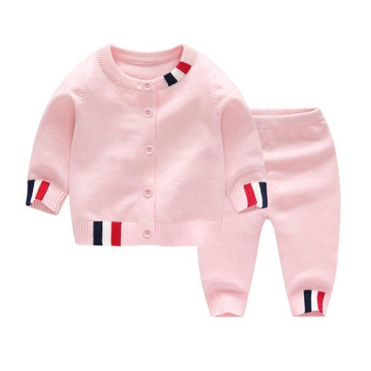 女宝宝毛衣套装针织衫打底衫套装婴儿衣服满月服套装纱衣A类童装