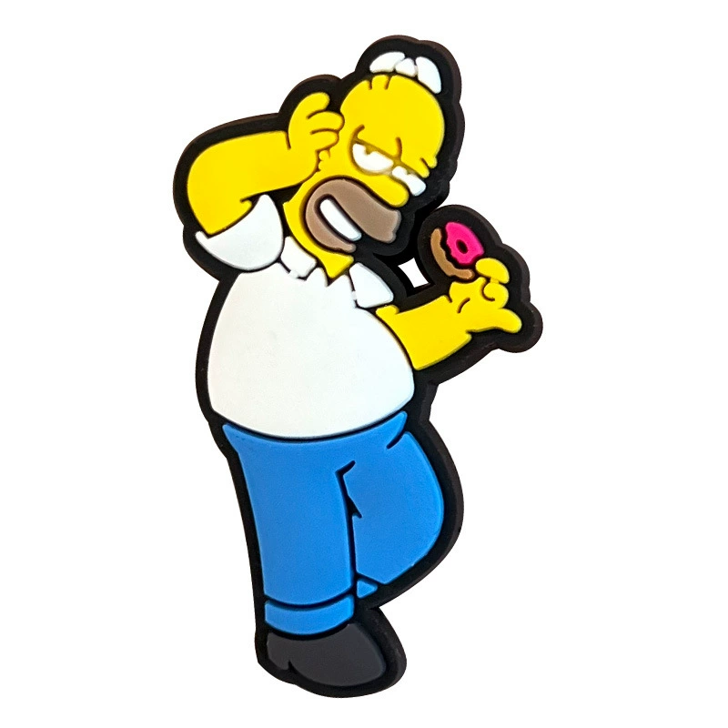 Подвески для обуви (серия Simpsons) Кроки-жиботы, одна подвеска для обуви, 18 вариантов цвета