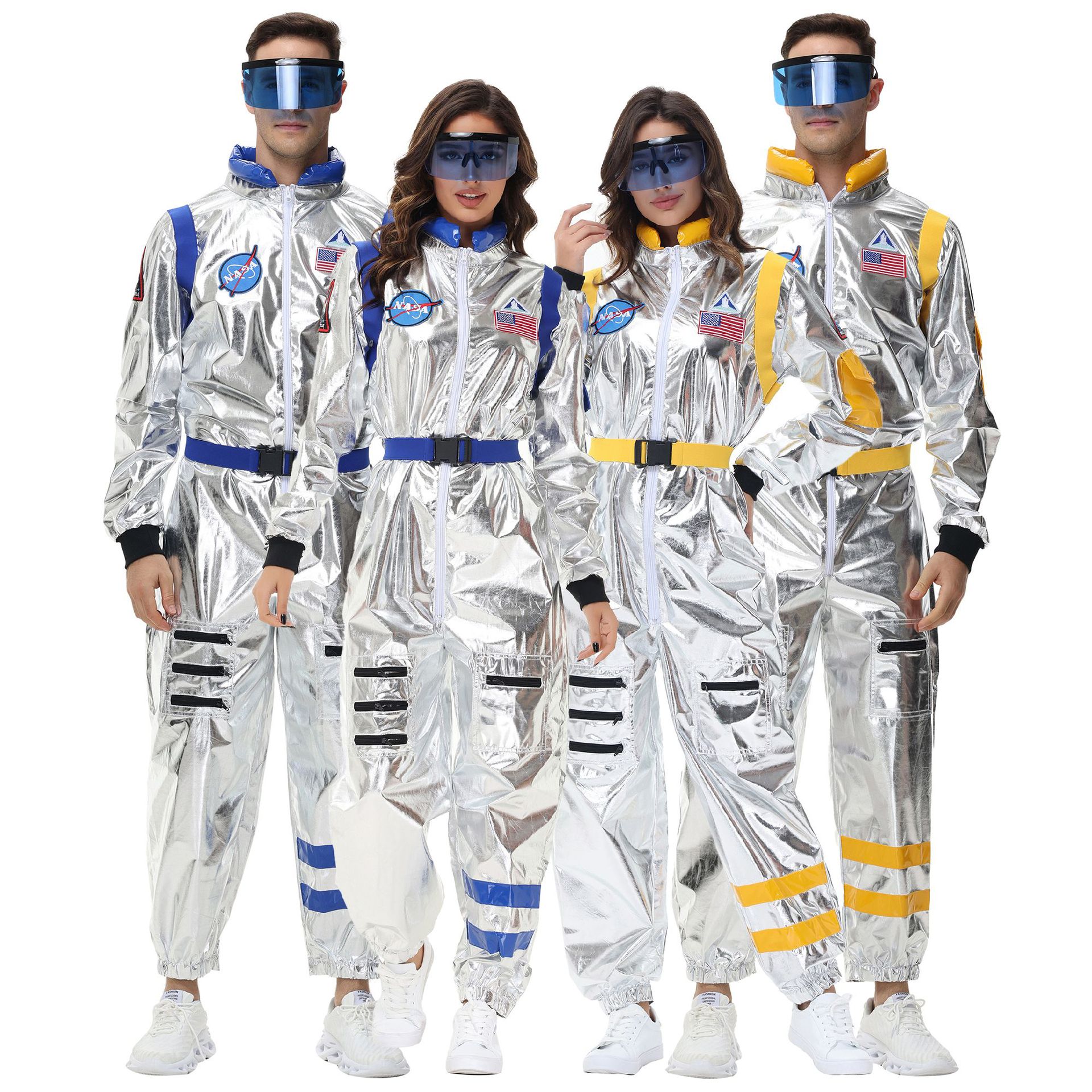 thumbnail image 1 of Disfraces de Halloween 2024 M-XL Pareja de Halloween vagando por la tierra del mismo estilo disfraz de astronauta para hombre y mujer disfraz de escenario, 1 of 5