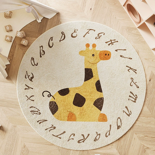 Sitting on a giraffe