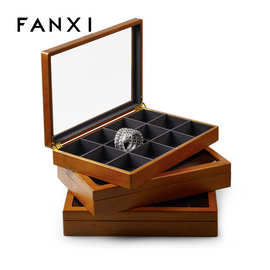 凡西FANXI实木首饰盒高档耳环手镯项链戒指盒珠宝收纳陈列饰品盒