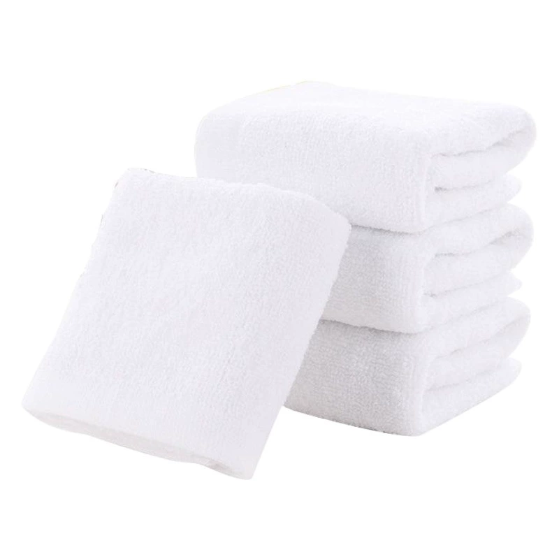 Полотенце оптовой гостиницы устранимое белое вышитое ЛОГОТИПОМ детского сада ресторан полотенце руки белое