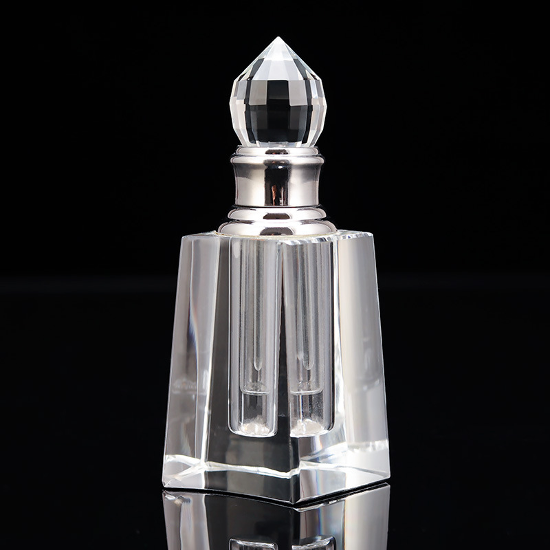 欧美高档刻花K9香水瓶沉香精致小空瓶分装精油瓶便携水晶瓶