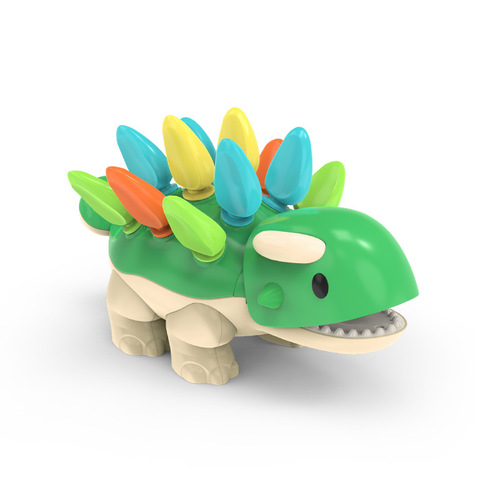 Amazon puzzle dinosaur hedgehog baby training hand-eye coordination training concentration dinosaur puzzle building block toy