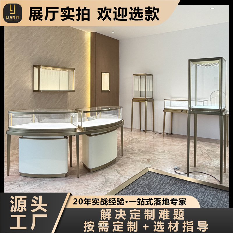 The Whole Store Is Equipped with Jewelry Display Cabinets, Shopping Mall Exhibition Halls, Curved Jewelry Island Tables, Watch and Jewelry Display Showcases The Whole Store Is Equipped with Jewelry Display Cabinets, Shopping Mall Exhibition Halls, Curved Jewelry Island Tables, Watch and Jewelry Display Showcases