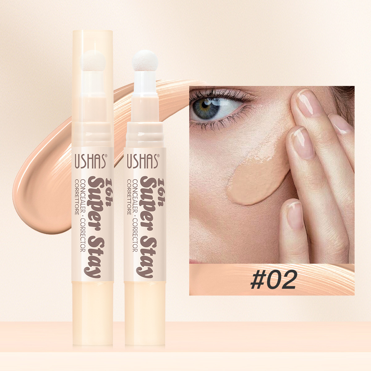 USHAS punto transfronterizo de venta caliente barra de base blanqueador para aclarar la piel, círculos oscuros al por mayor blanqueador UC111