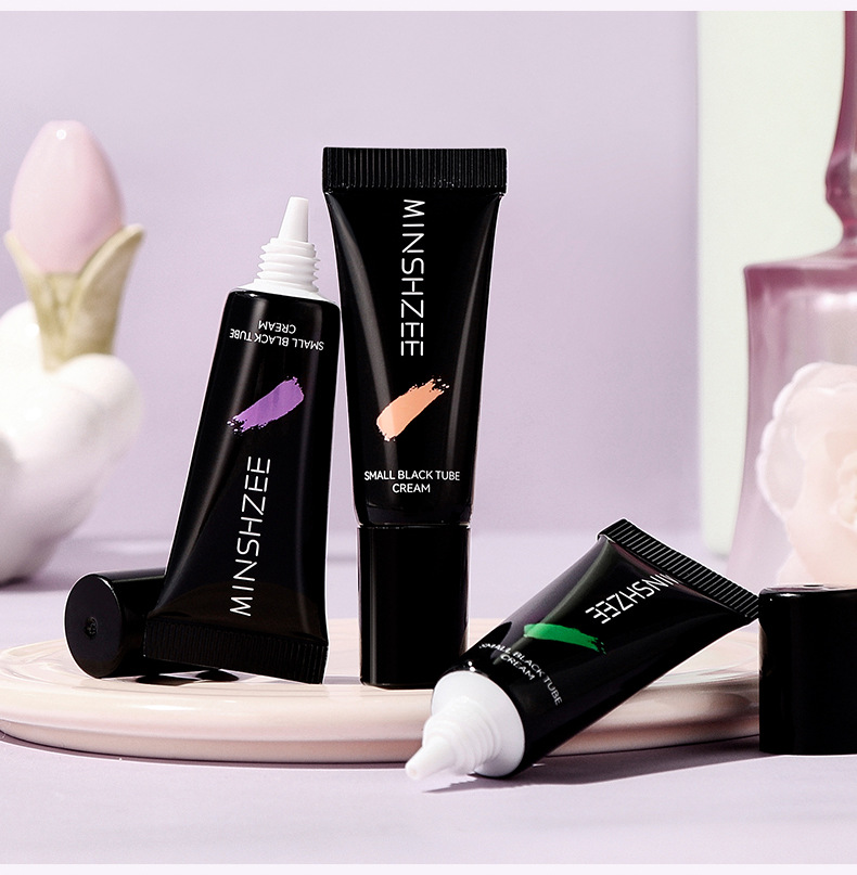 Mingxi Zhi Little Black Tube Primer, Moisturizing Primer, Concealer, Brightening Complexion, Natural Cream for Women undefined
